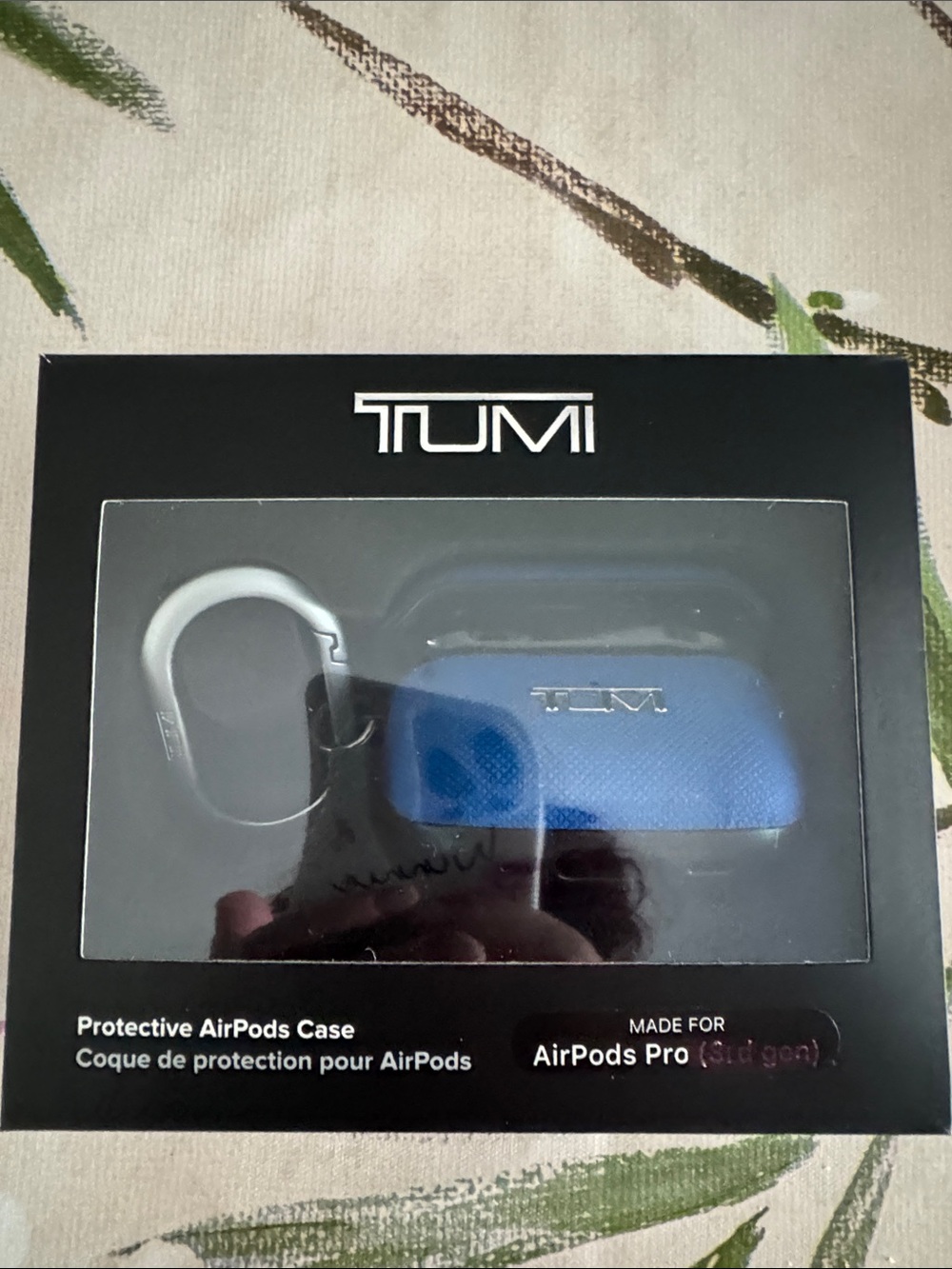 Tumi Blue AirPods Pro 2 Protective Case with Carabiner